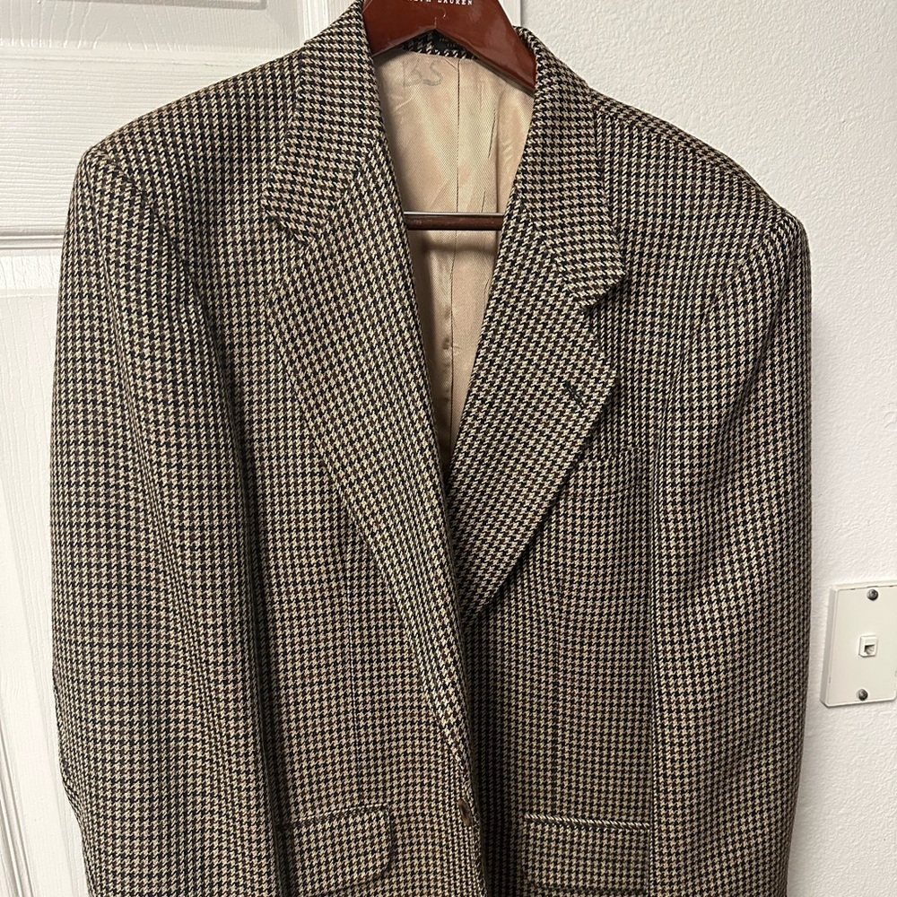 Oscar de la Renta Glen Plaid Blazer 43R